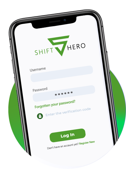 shift hero mobile view - shift hero app is coming soon to the app store and google play