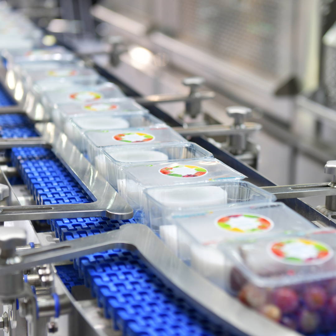 food production line at a manufacturing site during a shift